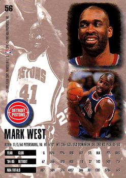 1995-96 Ultra #56 Mark West Back