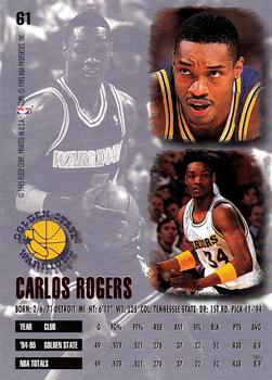 1995-96 Ultra #61 Carlos Rogers Back