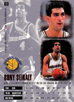 1995-96 Ultra #63 Rony Seikaly Back