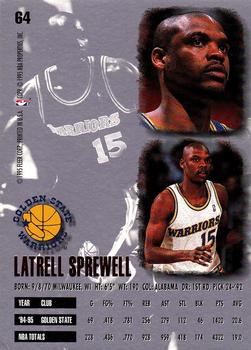 1995-96 Ultra #64 Latrell Sprewell Back