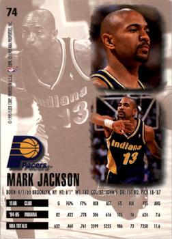 1995-96 Ultra #74 Mark Jackson Back