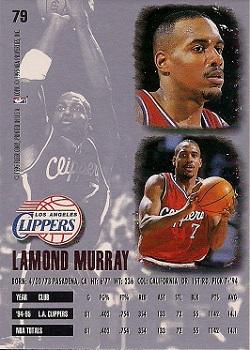 1995-96 Ultra #79 Lamond Murray Back