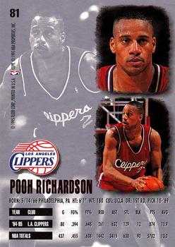 1995-96 Ultra #81 Pooh Richardson Back