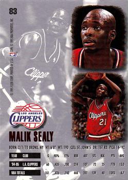 1995-96 Ultra #83 Malik Sealy Back
