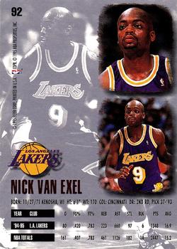 1995-96 Ultra #92 Nick Van Exel Back