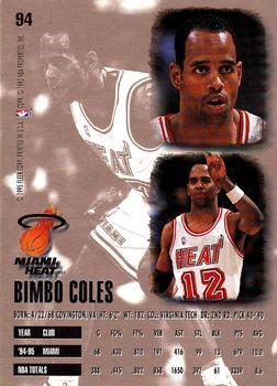 1995-96 Ultra #94 Bimbo Coles Back
