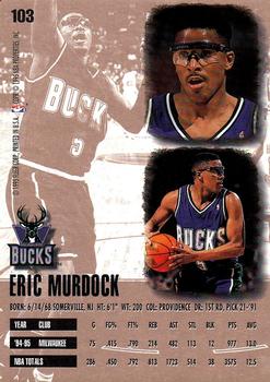 1995-96 Ultra #103 Eric Murdock Back