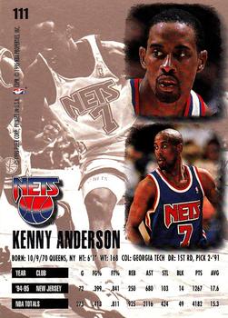 1995-96 Ultra #111 Kenny Anderson Back