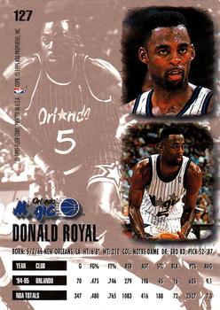 1995-96 Ultra #127 Donald Royal Back