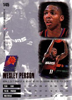 1995-96 Ultra #145 Wesley Person Back
