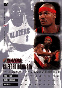 1995-96 Ultra #151 Clifford Robinson Back