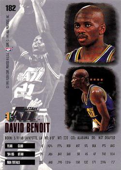 1995-96 Ultra #182 David Benoit Back