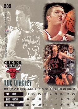 1995-96 Ultra #209 Luc Longley Back