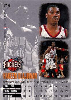 1995-96 Ultra #219 Hakeem Olajuwon Back
