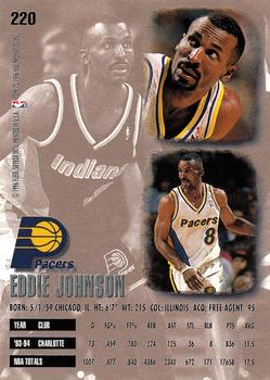 1995-96 Ultra #220 Eddie Johnson Back