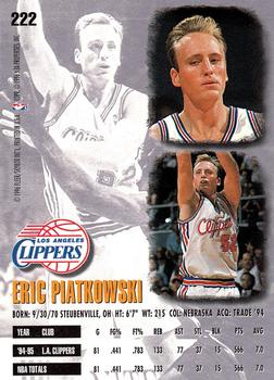 1995-96 Ultra #222 Eric Piatkowski Back