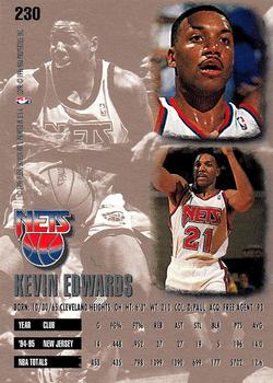 1995-96 Ultra #230 Kevin Edwards Back