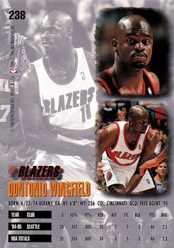 1995-96 Ultra #238 Dontonio Wingfield Back