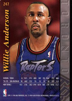 1995-96 Ultra #247 Willie Anderson Back