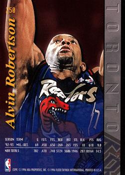 1995-96 Ultra #250 Alvin Robertson Back