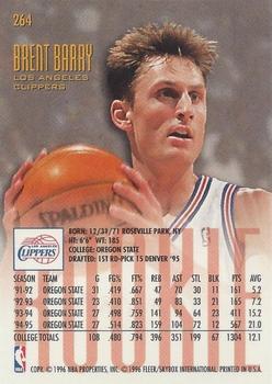1995-96 Ultra #264 Brent Barry Back