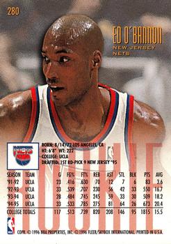 1995-96 Ultra #280 Ed O'Bannon Back