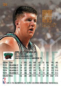 1995-96 Ultra #284 Bryant Reeves Back