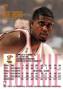 1995-96 Ultra #292 Kurt Thomas Back