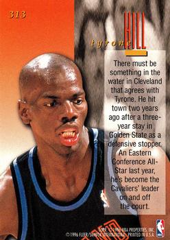 1995-96 Ultra #313 Tyrone Hill Back
