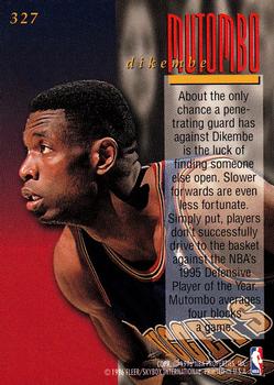 1995-96 Ultra #327 Dikembe Mutombo Back