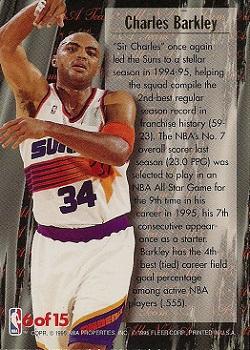1995-96 Ultra - All-NBA #6 Charles Barkley Back