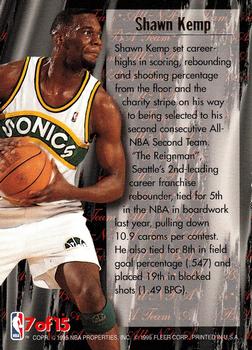 1995-96 Ultra - All-NBA #7 Shawn Kemp Back