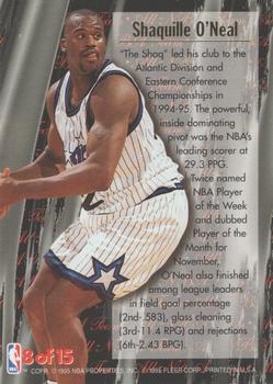 1995-96 Ultra - All-NBA #8 Shaquille O'Neal Back