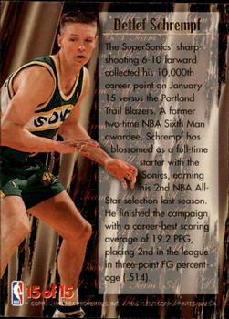 1995-96 Ultra - All-NBA #15 Detlef Schrempf Back