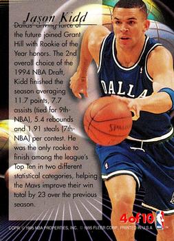 1995-96 Ultra - All-Rookie #4 Jason Kidd Back