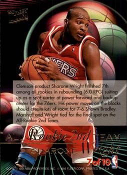 1995-96 Ultra - All-Rookie #7 Donyell Marshall / Sharone Wright Back