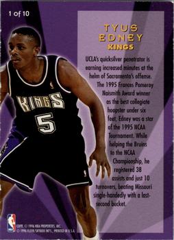 1995-96 Ultra - All-Rookies #1 Tyus Edney Back