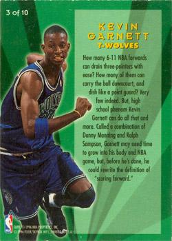 1995-96 Ultra - All-Rookies #3 Kevin Garnett Back