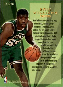 1995-96 Ultra - All-Rookies #10 Eric Williams Back