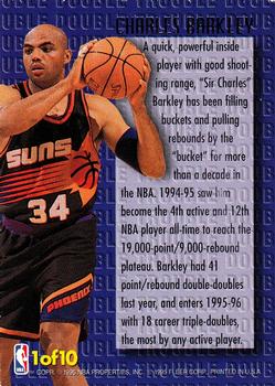 1995-96 Ultra - Double Trouble #1 Charles Barkley Back
