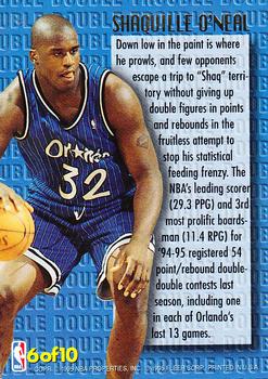 1995-96 Ultra - Double Trouble #6 Shaquille O'Neal Back