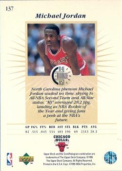 1995-96 Upper Deck #137 Michael Jordan Back