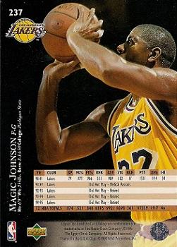 1995-96 Upper Deck #237 Magic Johnson Back
