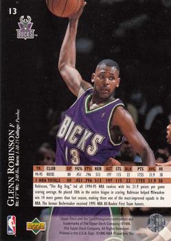 1995-96 Upper Deck #13 Glenn Robinson Back