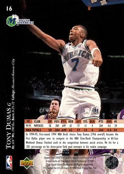 1995-96 Upper Deck #16 Tony Dumas Back