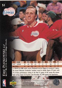1995-96 Upper Deck #51 Eric Piatkowski Back