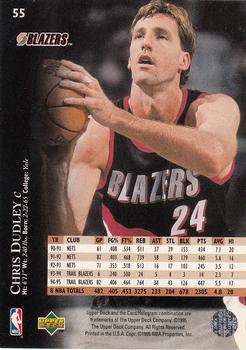 1995-96 Upper Deck #55 Chris Dudley Back
