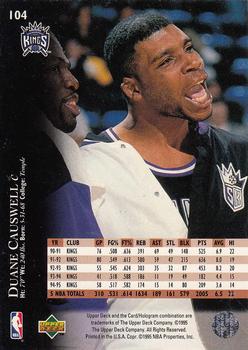 1995-96 Upper Deck #104 Duane Causwell Back