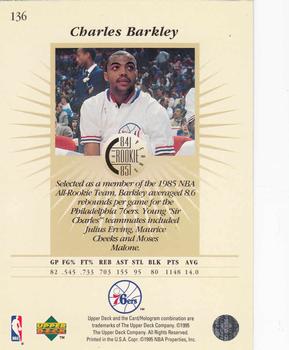 1995-96 Upper Deck #136 Charles Barkley Back