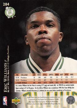 1995-96 Upper Deck #284 Eric Williams Back